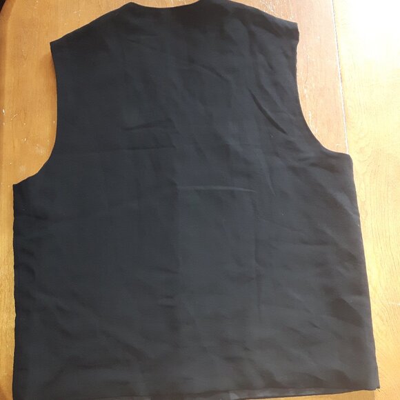 Black Suit Vest XL - Picture 2 of 7